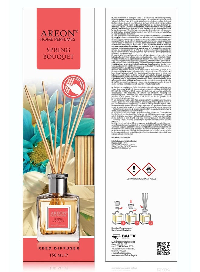 Areon Home Perfumes Sticks 10 Rattan 150ml – New Design, Spring Bouquet Scent, Long-Lasting - Image 2